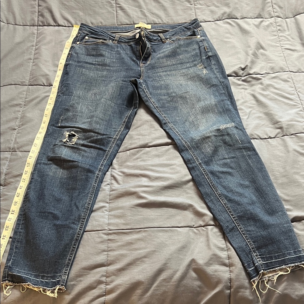 For The Republic Blue Ankle & Cropped Jeans